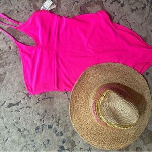 Aerie Swimsuit and hat bundle